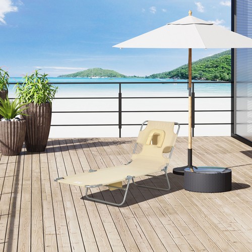 Foldable sun lounger - foldable, beach