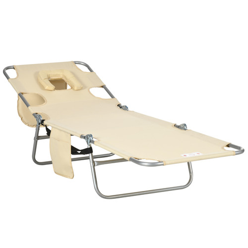 Foldable sun lounger - lounger, 5