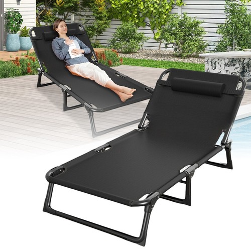 Foldable sun lounger recliner - lounger,