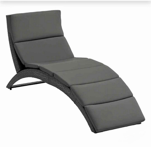 Grey reclining rattan - reclining,