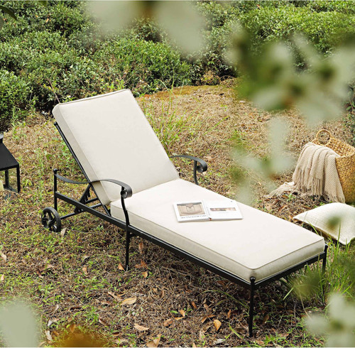 Haymes metal sun lounger with - haymes,