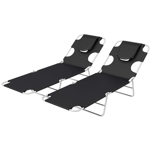 Outsunny foldable sun lounger - outsunny,
