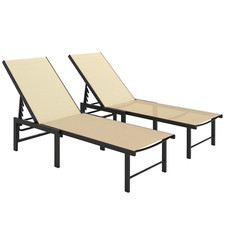 Outsunny Sun Loungers Set of