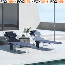 Set of 2 Foldable Sun Lounger