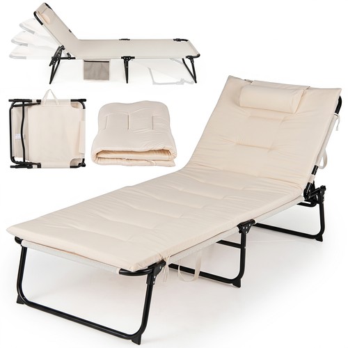 Folding sun lounger with - lounger,