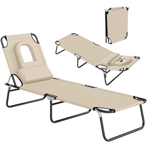 Folding recliner lounger with - lounger,