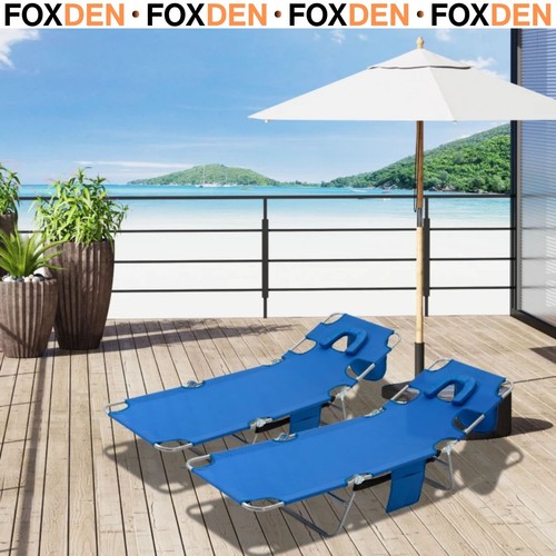 Pieces foldable sun lounger - 2,