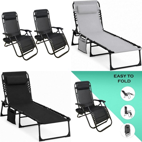 Folding sun lounger - sun,