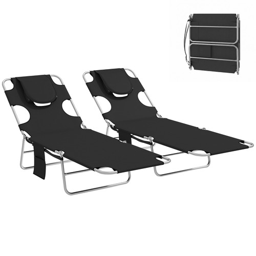 Outsunny sun loungers - loungers, with