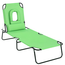 Outsunny Folding Sun Lounger