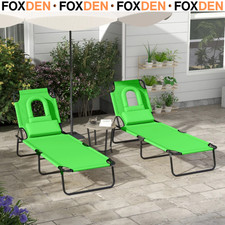 Set of 2 Folding Sun Lounger