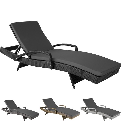 Rattan sun lounger aluminium - lounger,