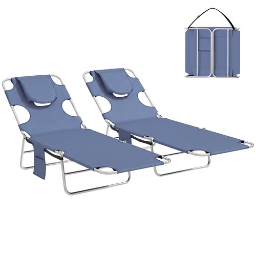 Outsunny sun loungers with - 2,