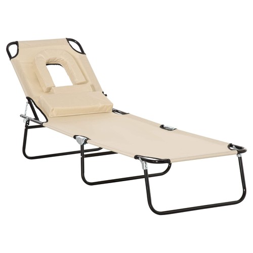 Folding sun lounger - sun,
