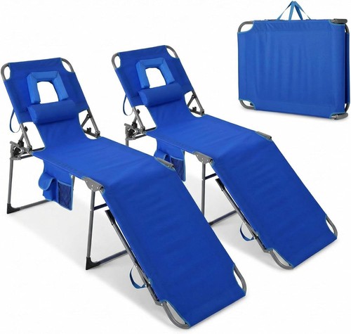 2pack folding sun lounger with - sun,